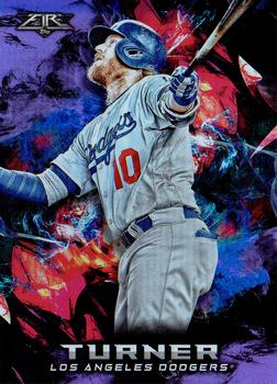 2018 Topps Fire - Purple #182 Justin Turner Front