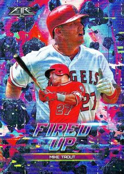 2018 Topps Fire - Fired Up #F-1 Mike Trout Front