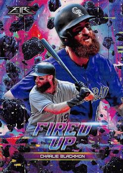 2018 Topps Fire - Fired Up #F-2 Charlie Blackmon Front