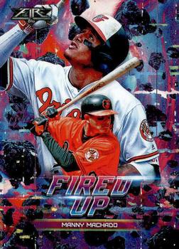 2018 Topps Fire - Fired Up #F-6 Manny Machado Front