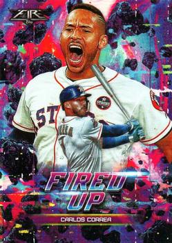 2018 Topps Fire - Fired Up #F-7 Carlos Correa Front