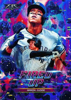 2018 Topps Fire - Fired Up #F-10 Aaron Judge Front