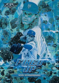 2018 Topps Fire - Fired Up Blue Chip #F-9 Noah Syndergaard Front