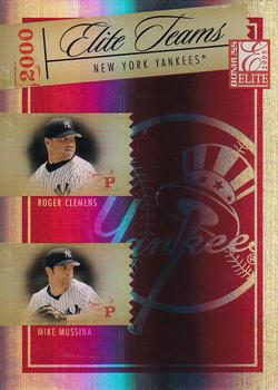 2005 Donruss Elite - Elite Teams Red #ET-9 Bernie Williams / Roger Clemens / Alfonso Soriano / Mike Mussina  Front