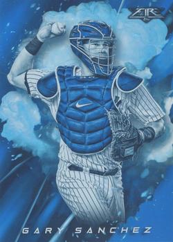 2018 Topps Fire - Cannons Blue Chip #C-11 Gary Sanchez Front