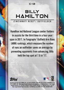 2018 Topps Fire - Cannons Blue Chip #C-12 Billy Hamilton Back