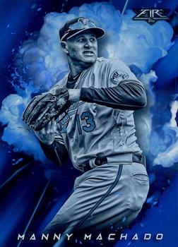 2018 Topps Fire - Cannons Blue Chip #C-13 Manny Machado Front