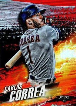 2018 Topps Fire - Hot Starts #HS-5 Carlos Correa Front