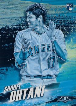 2018 Topps Fire - Hot Starts Blue Chip #HS-1 Shohei Ohtani Front