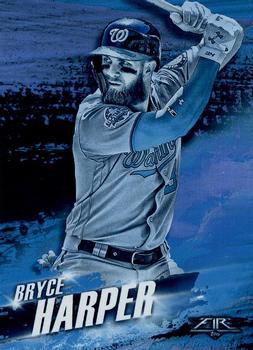 2018 Topps Fire - Hot Starts Blue Chip #HS-10 Bryce Harper Front