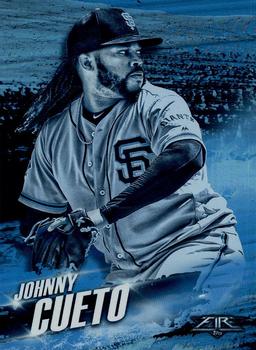 2018 Topps Fire - Hot Starts Blue Chip #HS-18 Johnny Cueto Front