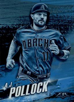 2018 Topps Fire - Hot Starts Blue Chip #HS-24 A.J. Pollock Front