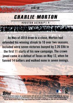 2018 Topps Fire - Hot Starts Gold Minted #HS-2 Charlie Morton Back