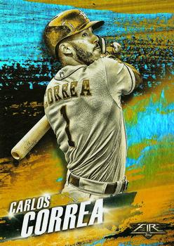 2018 Topps Fire - Hot Starts Gold Minted #HS-5 Carlos Correa Front