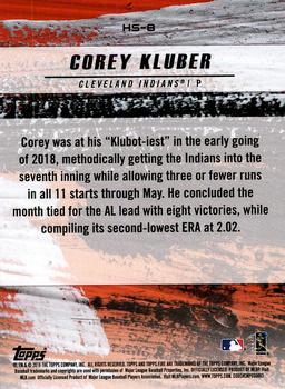2018 Topps Fire - Hot Starts Gold Minted #HS-8 Corey Kluber Back