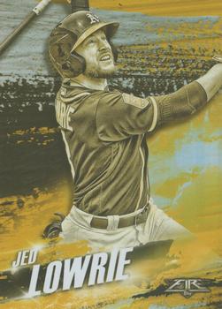 2018 Topps Fire - Hot Starts Gold Minted #HS-9 Jed Lowrie Front