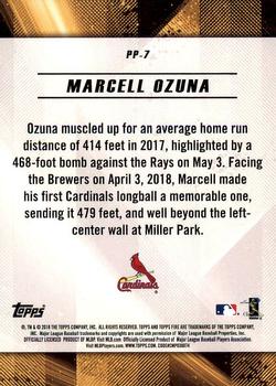 2018 Topps Fire - Power Producers #PP-7 Marcell Ozuna Back