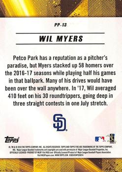 2018 Topps Fire - Power Producers #PP-13 Wil Myers Back