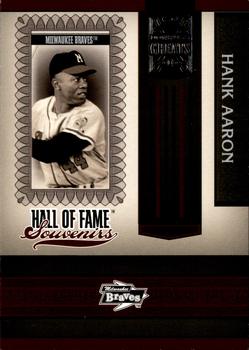 2005 Donruss Greats - Hall of Fame Souvenirs #HOFS-2 Hank Aaron  Front