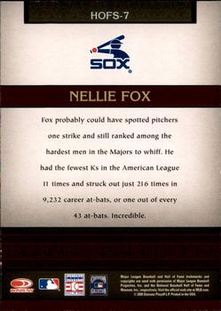 2005 Donruss Greats - Hall of Fame Souvenirs #HOFS-7 Nellie Fox Back
