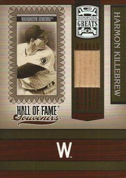 2005 Donruss Greats - Hall of Fame Souvenirs Material Bat #HOFS-18 Harmon Killebrew Front