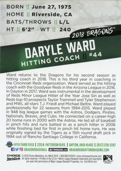 2018 Choice Dayton Dragons #NNO Daryle Ward Back
