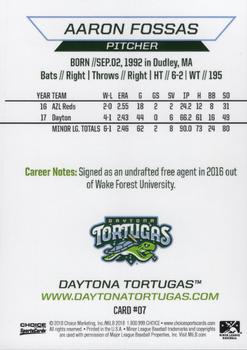 2018 Choice Daytona Tortugas #7 Aaron Fossas Back