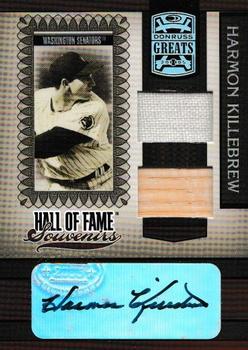 2005 Donruss Greats - Hall of Fame Souvenirs Signature Material Combo #HOFS-18 Harmon Killebrew Front