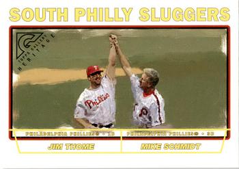 2005 Topps Gallery - Heritage #GH-TS Jim Thome / Mike Schmidt  Front