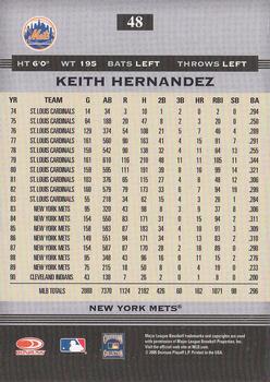 2005 Donruss Greats - Signature Gold HoloFoil #48 Keith Hernandez Back