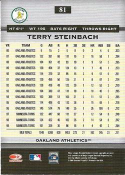 2005 Donruss Greats - Signature Gold HoloFoil #81 Terry Steinbach Back