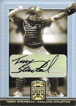 2005 Donruss Greats - Signature Gold HoloFoil #81 Terry Steinbach Front