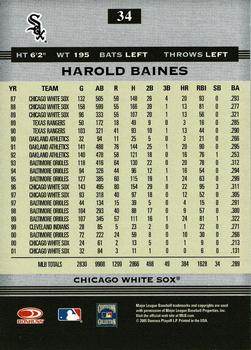 2005 Donruss Greats - Signature Platinum HoloFoil #34 Harold Baines Back