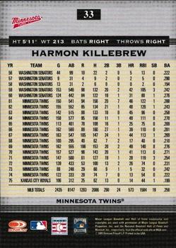 2005 Donruss Greats - Silver HoloFoil #33 Harmon Killebrew Back