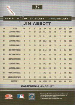 2005 Donruss Greats - Silver HoloFoil #37 Jim Abbott Back