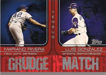 2005 Topps - Grudge Match #GM3 Mariano Rivera / Luis Gonzalez Front