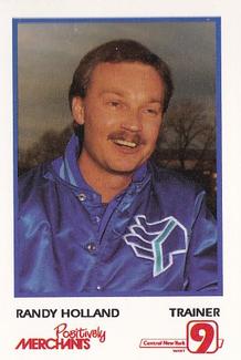1990 Merchants Bank/WIXT9 Syracuse Chiefs #NNO Randy Holland Front