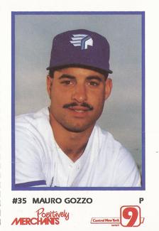 1990 Merchants Bank/WIXT9 Syracuse Chiefs #NNO Mauro Gozzo Front