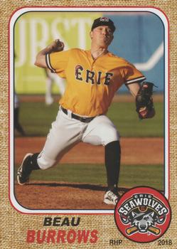 2018 Grandstand Erie SeaWolves #NNO Beau Burrows Front