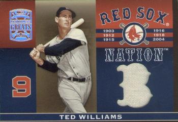 2005 Donruss Greats - Sox Nation Material #RSN-1 Ted Williams Front