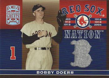 2005 Donruss Greats - Sox Nation Material #RSN-2 Bobby Doerr Front
