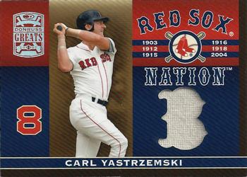 2005 Donruss Greats - Sox Nation Material #RSN-5 Carl Yastrzemski Front