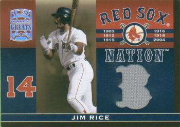 2005 Donruss Greats - Sox Nation Material #RSN-6 Jim Rice Front