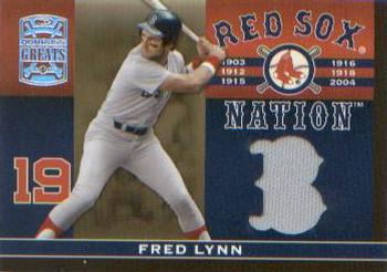 2005 Donruss Greats - Sox Nation Material #RSN-11 Fred Lynn Front