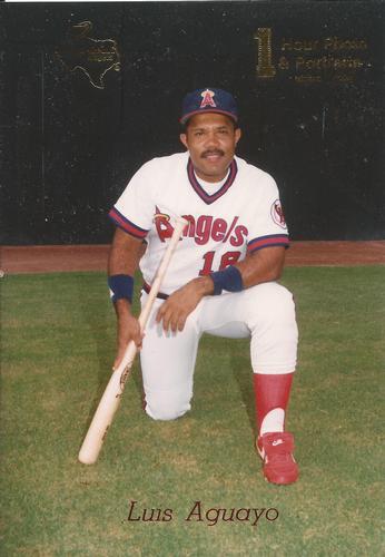 1990 One-Hour Photo Midland Angels #NNO Luis Aguayo Front