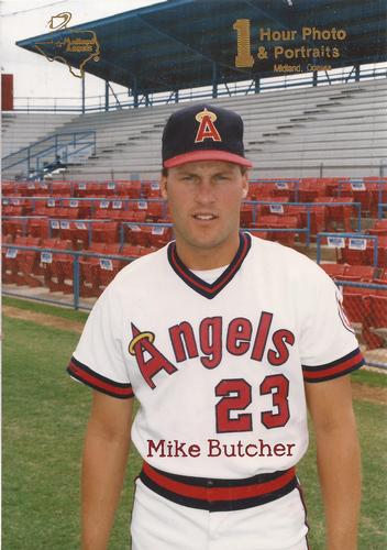 1990 One-Hour Photo Midland Angels #NNO Mike Butcher Front