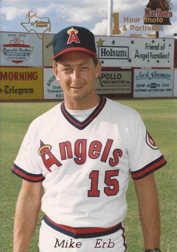 1990 One-Hour Photo Midland Angels #NNO Mike Erb Front