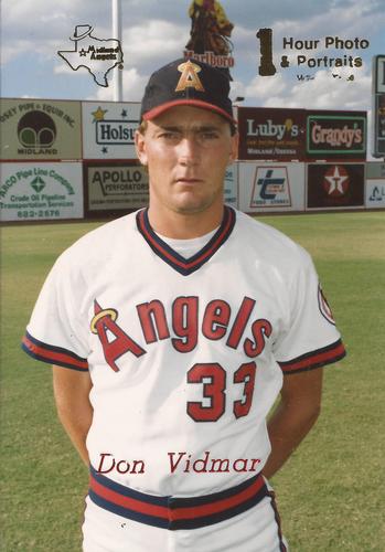 1990 One-Hour Photo Midland Angels #NNO Don Vidmar Front