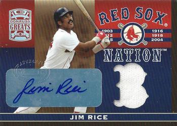 2005 Donruss Greats - Sox Nation Signature Material #RSN-7 Jim Rice Front