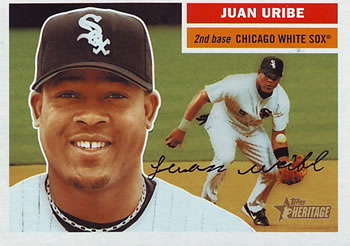 2005 Topps Heritage #19 Juan Uribe Front